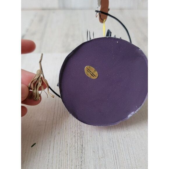 Vintage witch metal candle stick holder Moon pumpkin balloon Halloween‎ - Picture 6 of 9